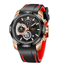Load image into Gallery viewer, 2019 LIGE Mens Watches Top Brand Luxury Casual Leather Quartz Clock Male Sport Waterproof Watch Gold Watch Men Relogio Masculino
