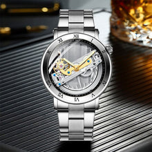 Load image into Gallery viewer, FORSINING Men's Mechanical Watch Men Luxury Skeleton Automatic Watch Self-Wind Clock Sport Wrist Watch Business Wristwatch
