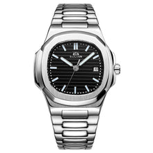 Load image into Gallery viewer, Men Automatic Self Wind Mechanical Luminous Stainless Steel Blue Grey Coffe Black White Dial Simple Business Watch
